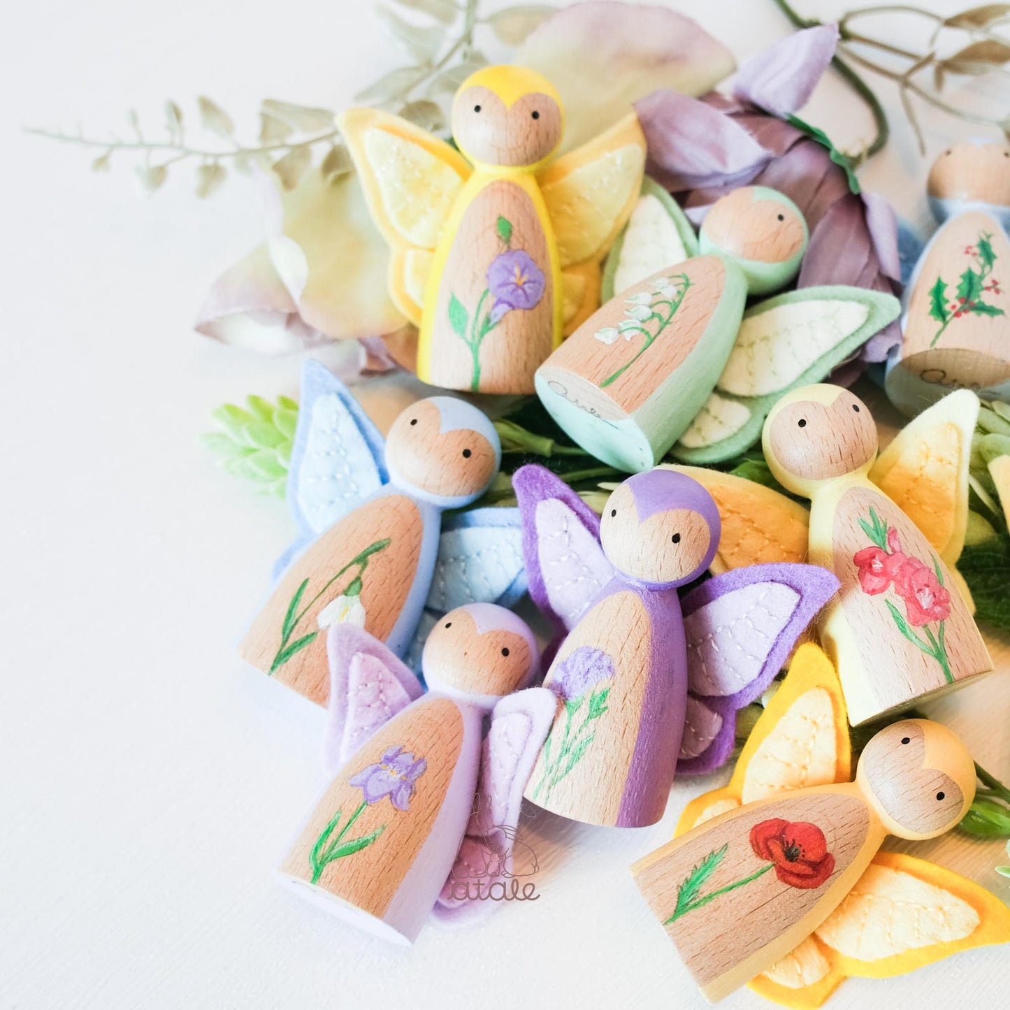LILY OF THE VALLEY Peg Doll | May Birth Flower