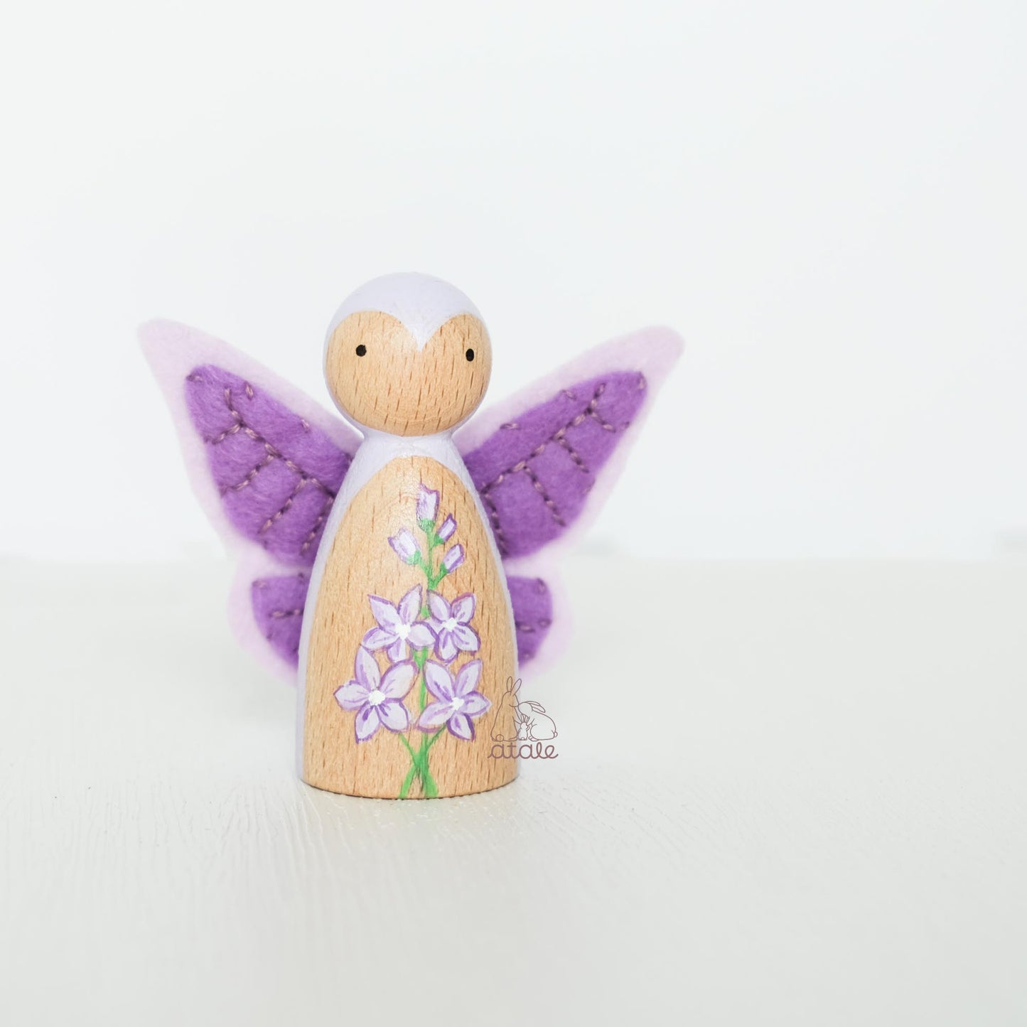 LARKSPUR Peg Doll | July Birth Flower
