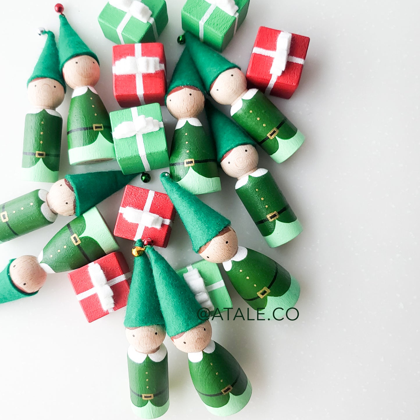 LITTLE ELVES Peg Dolls