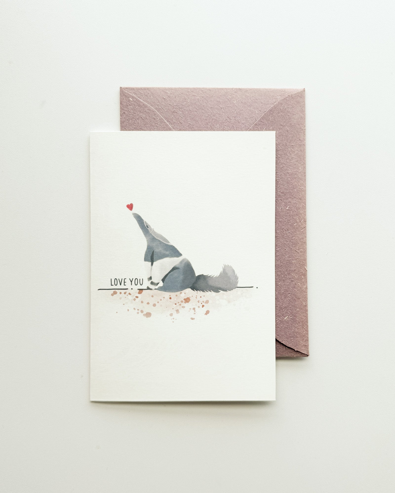 Anteater "Love You" Card