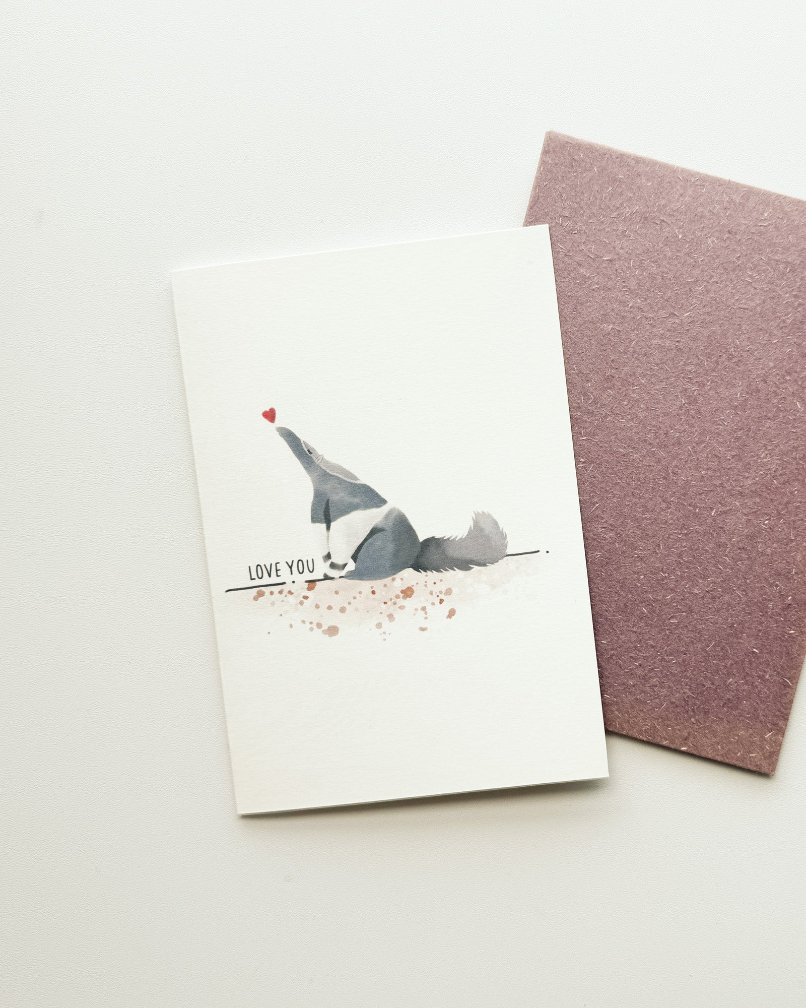 Anteater "Love You" Card