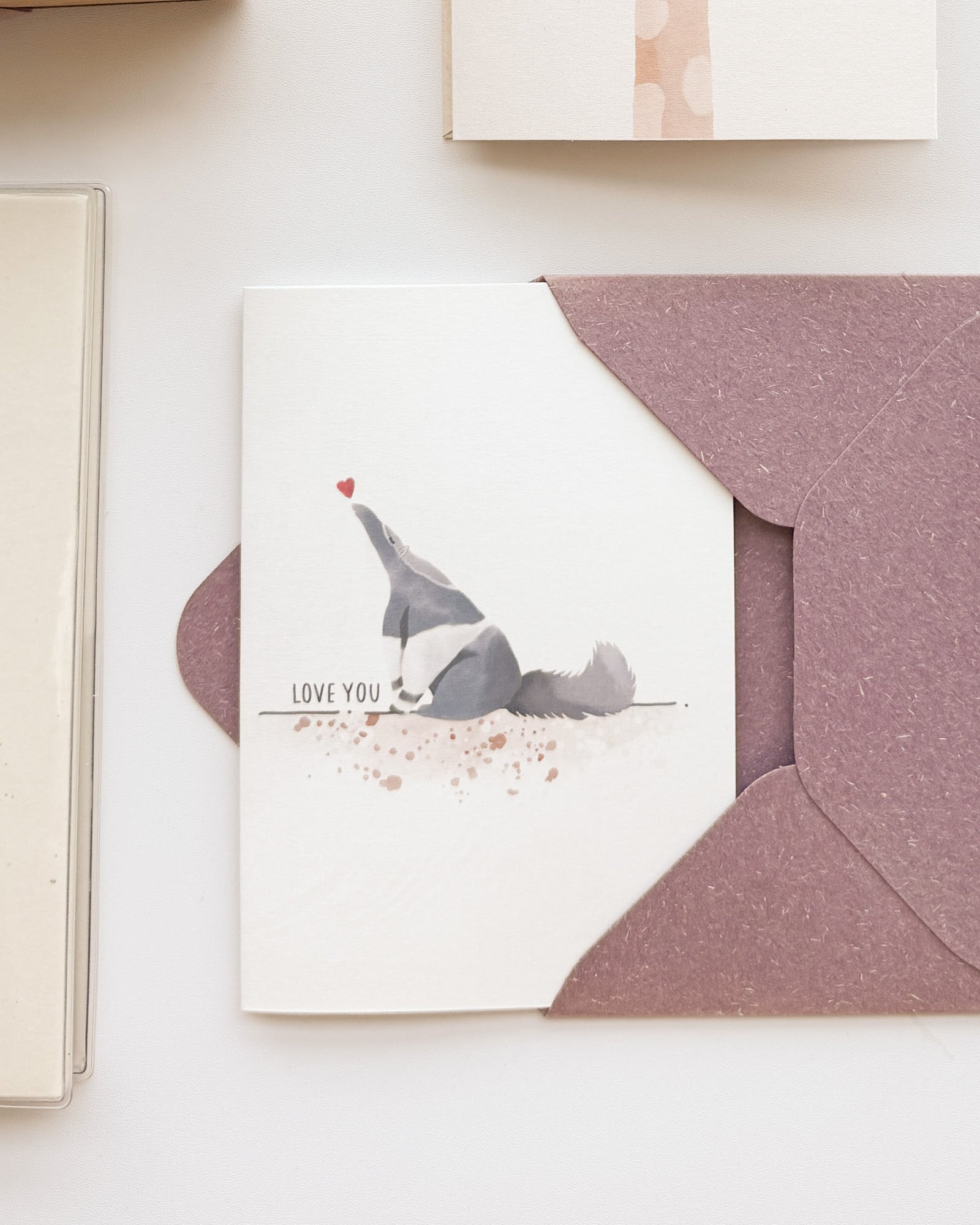Anteater "Love You" Card