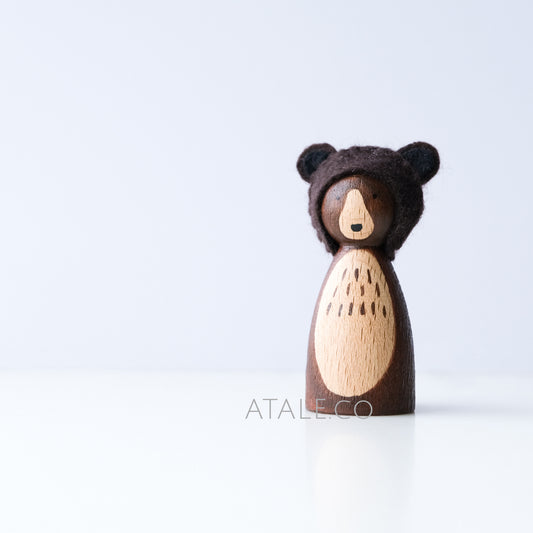 BEAR Peg Doll