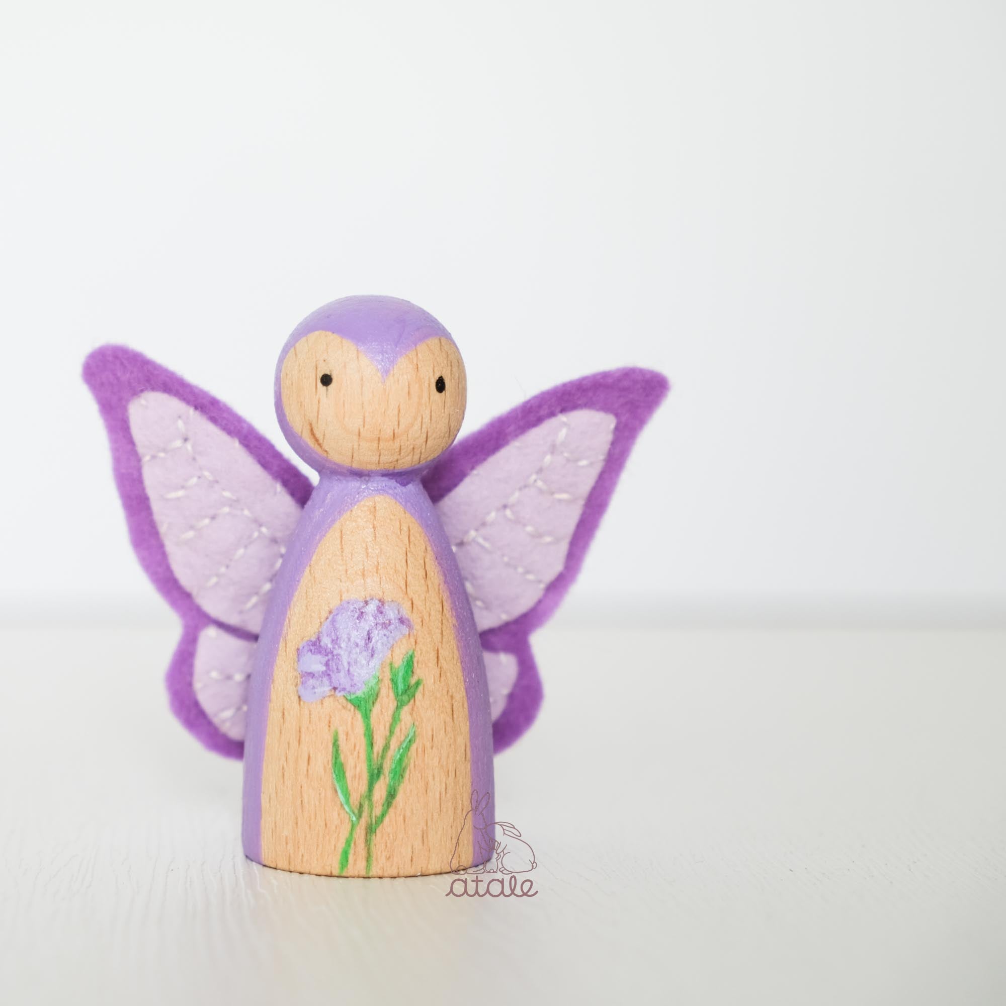 CARNATION Peg Doll | January Birth Flower