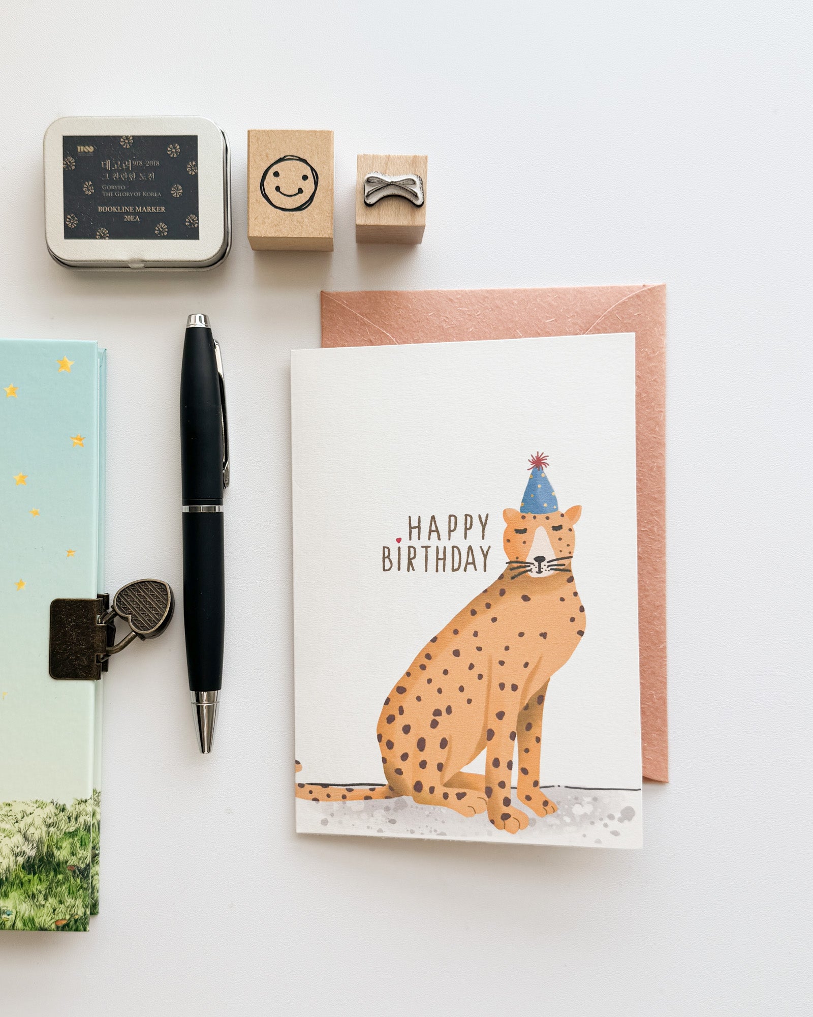 Cheetah ”Happy Birthday“ Card