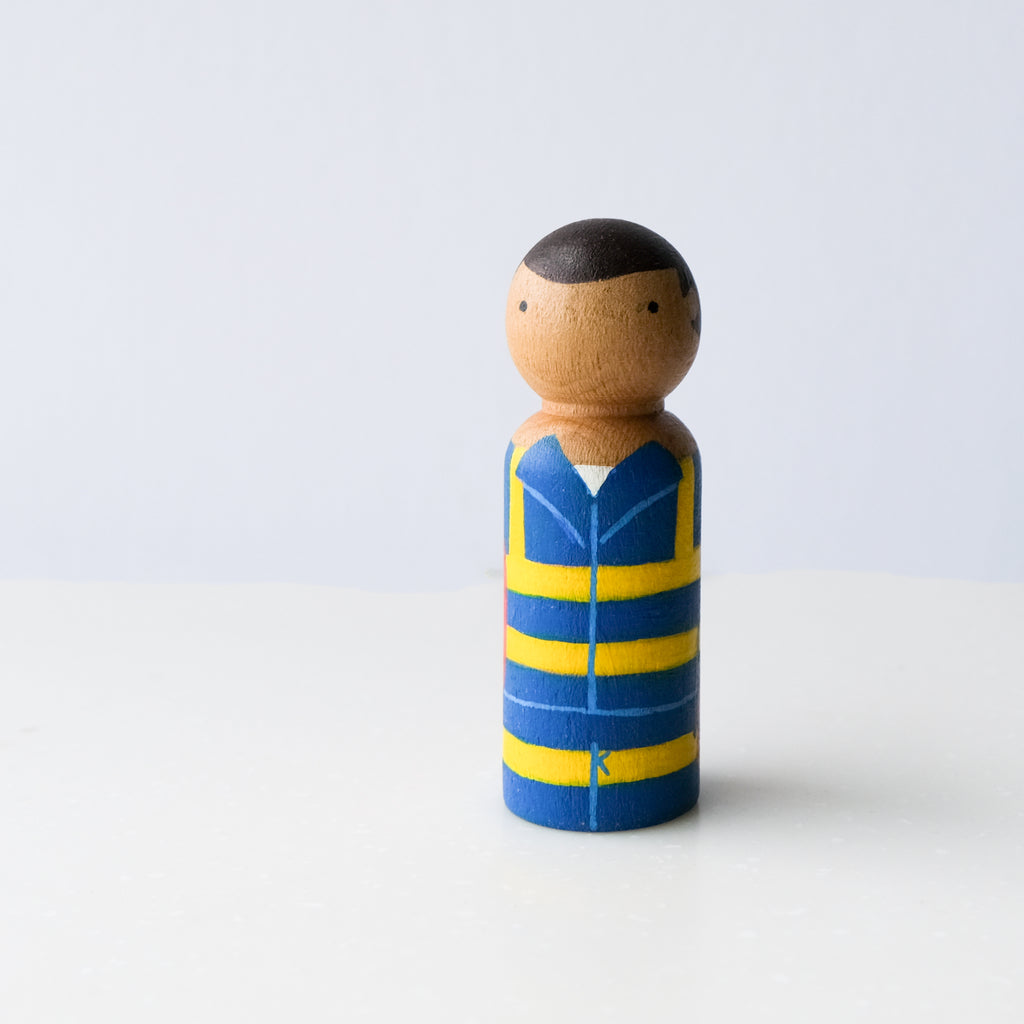 FIREMAN Peg Doll