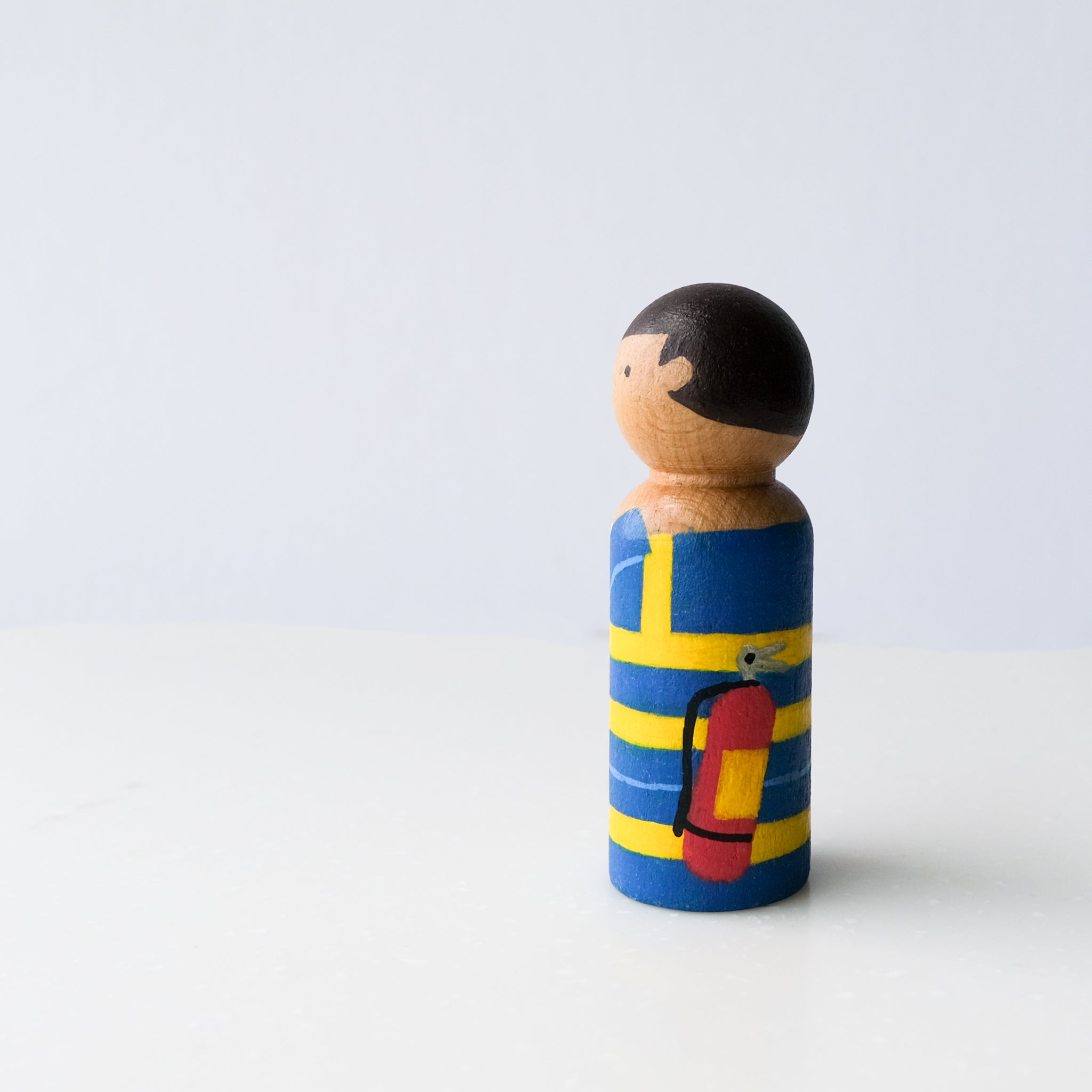 FIREMAN Peg Doll