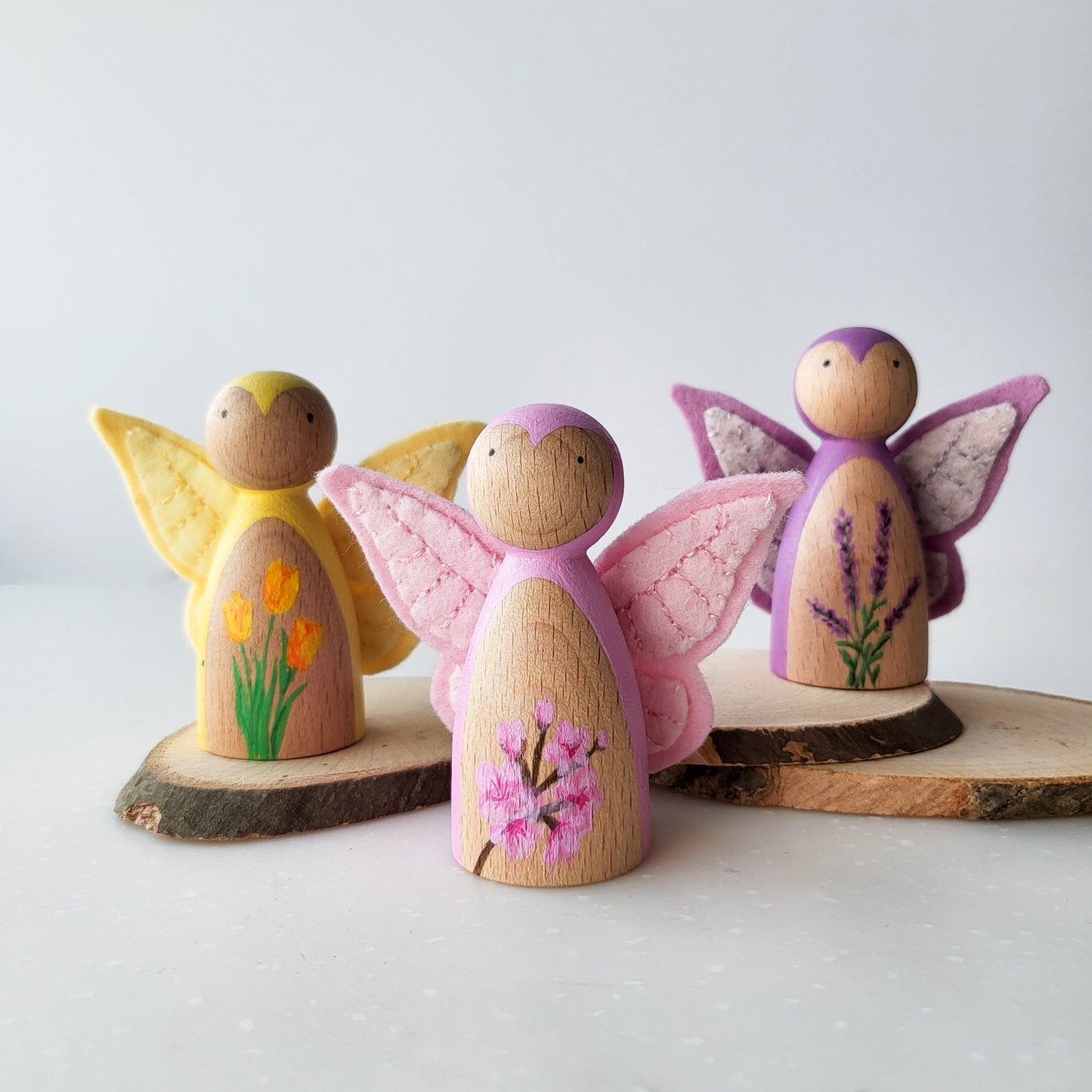 TULIP Butterfly Peg Doll