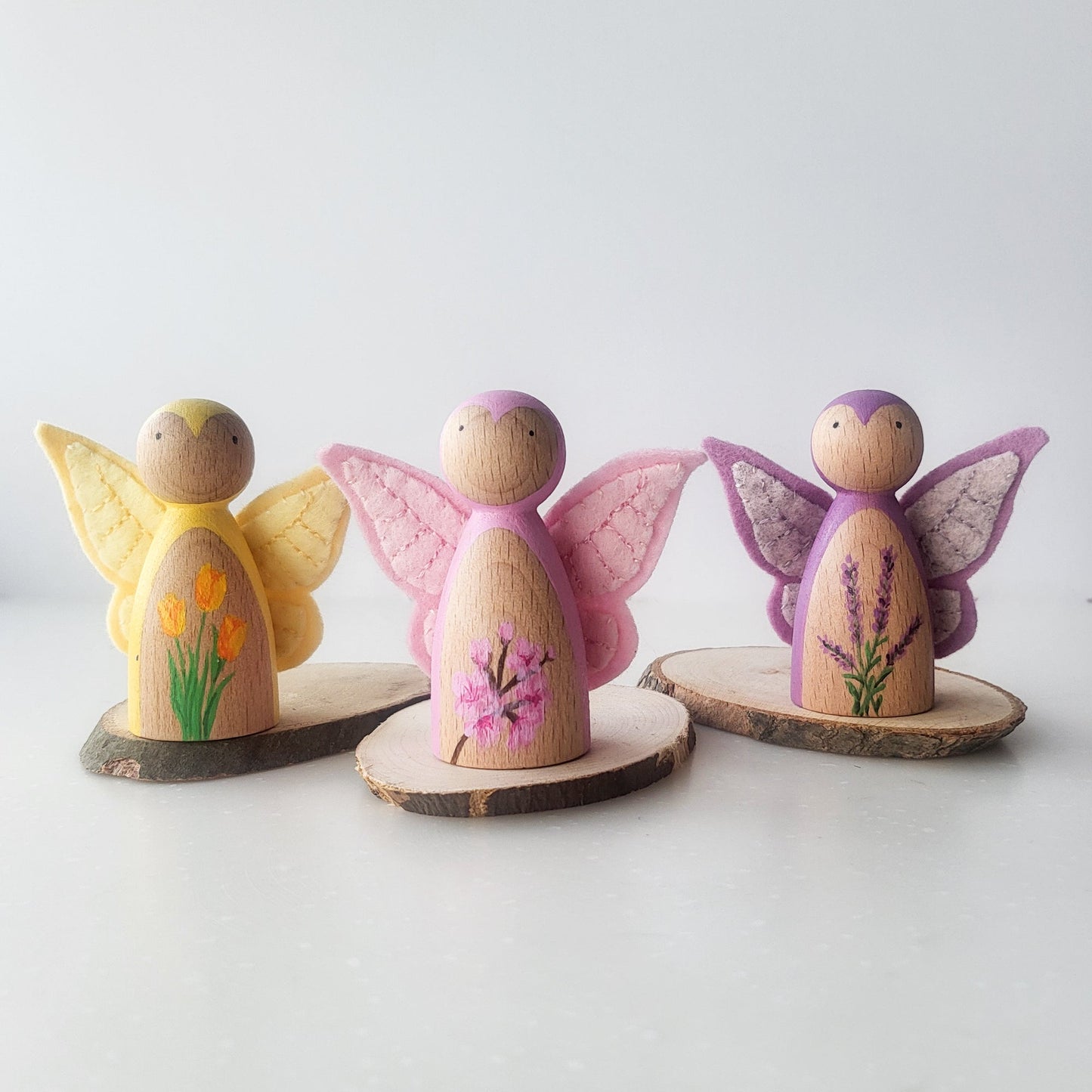 TULIP Butterfly Peg Doll