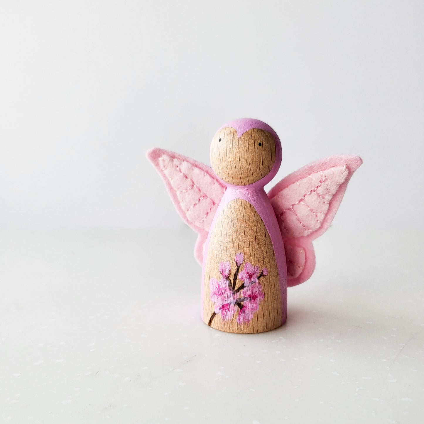 CHERRY BLOSSOM Butterfly Peg Doll