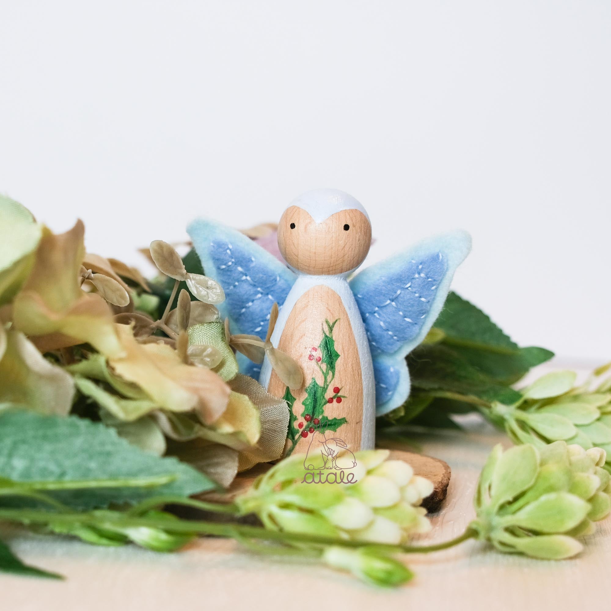 HOLLY Peg Doll | December Birth Flower