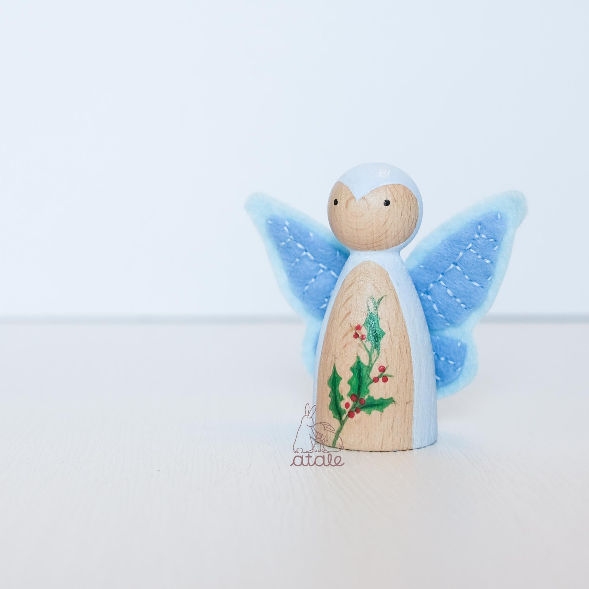 HOLLY Peg Doll | December Birth Flower