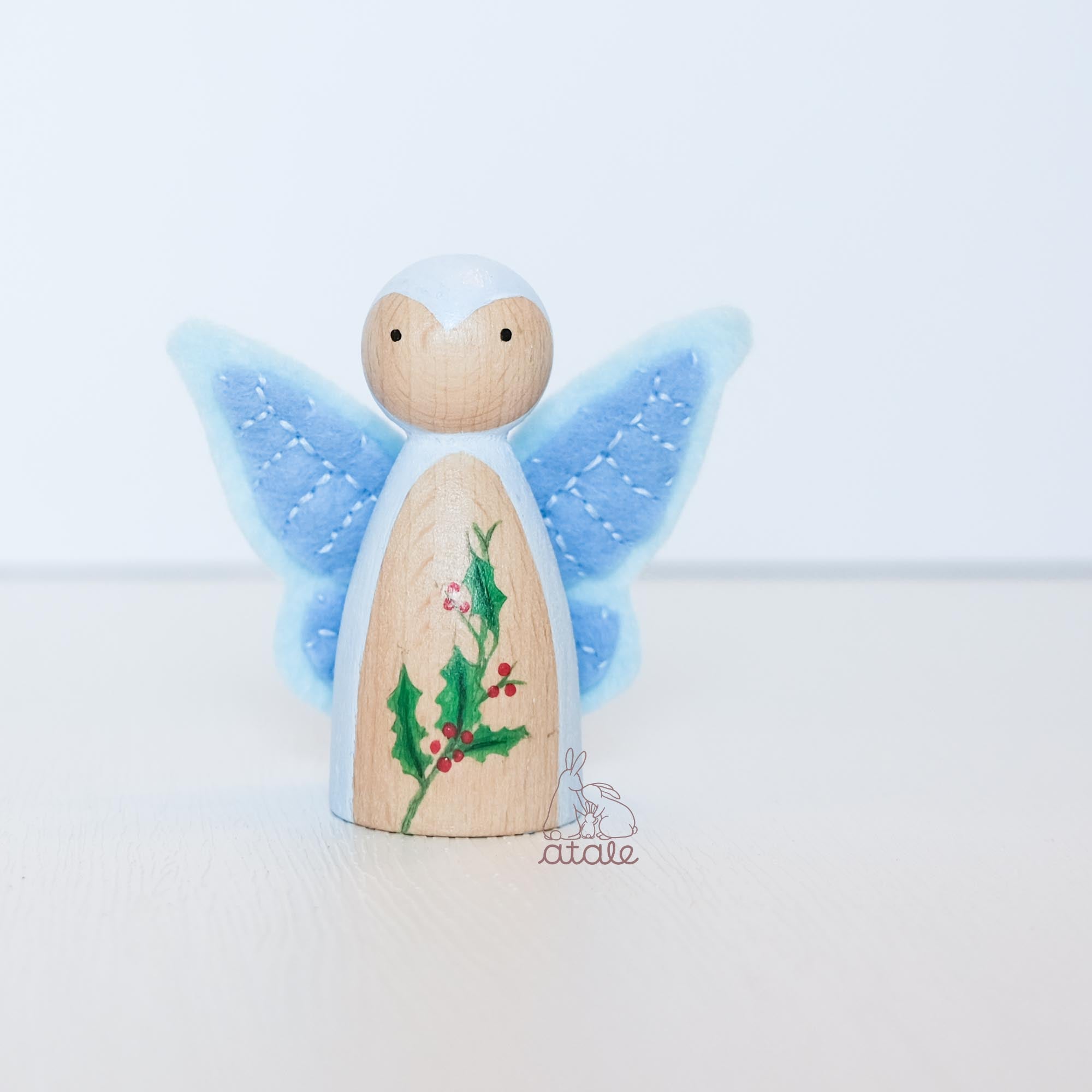 HOLLY Peg Doll | December Birth Flower