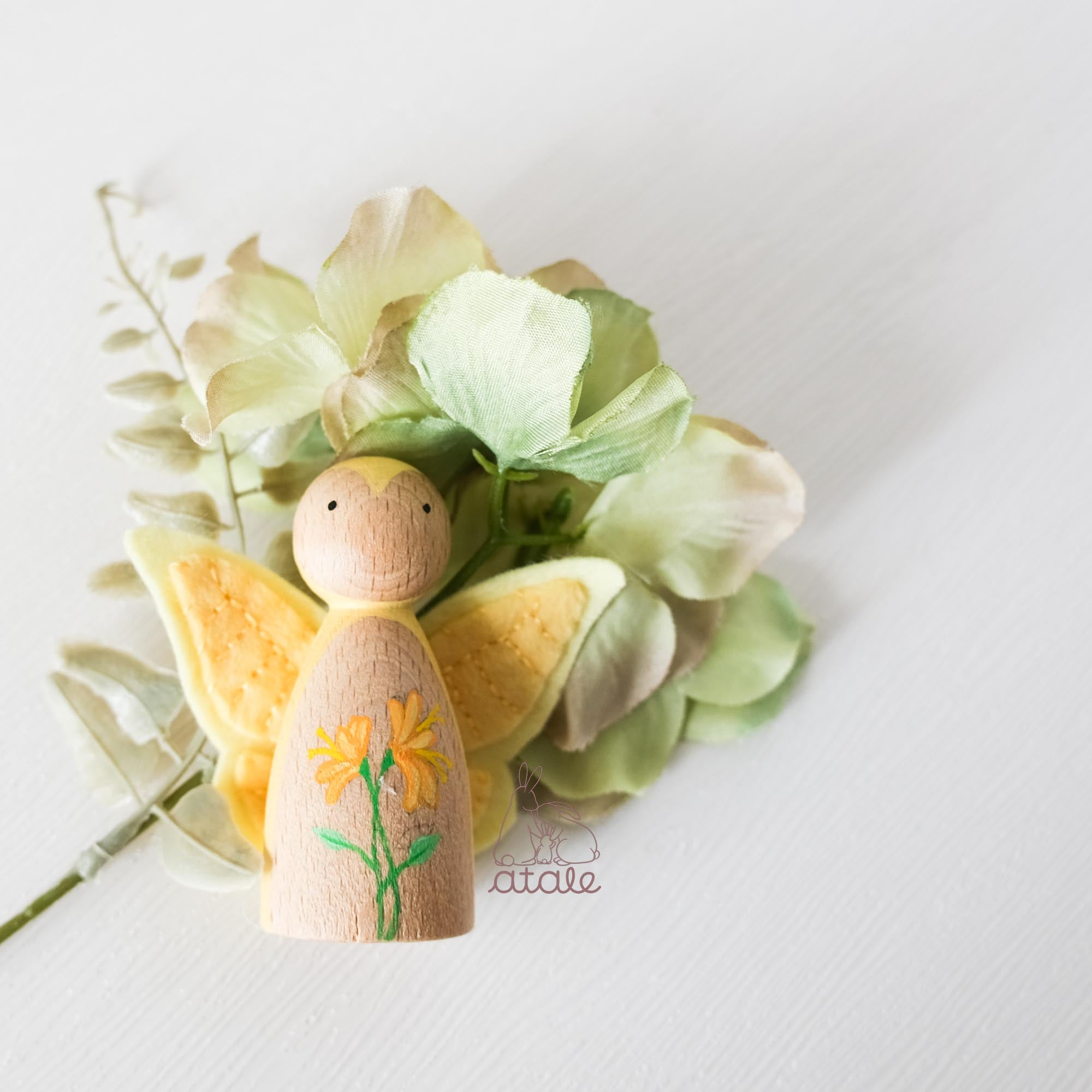 HONEYSUCKLE Peg Doll | June Birth Flower