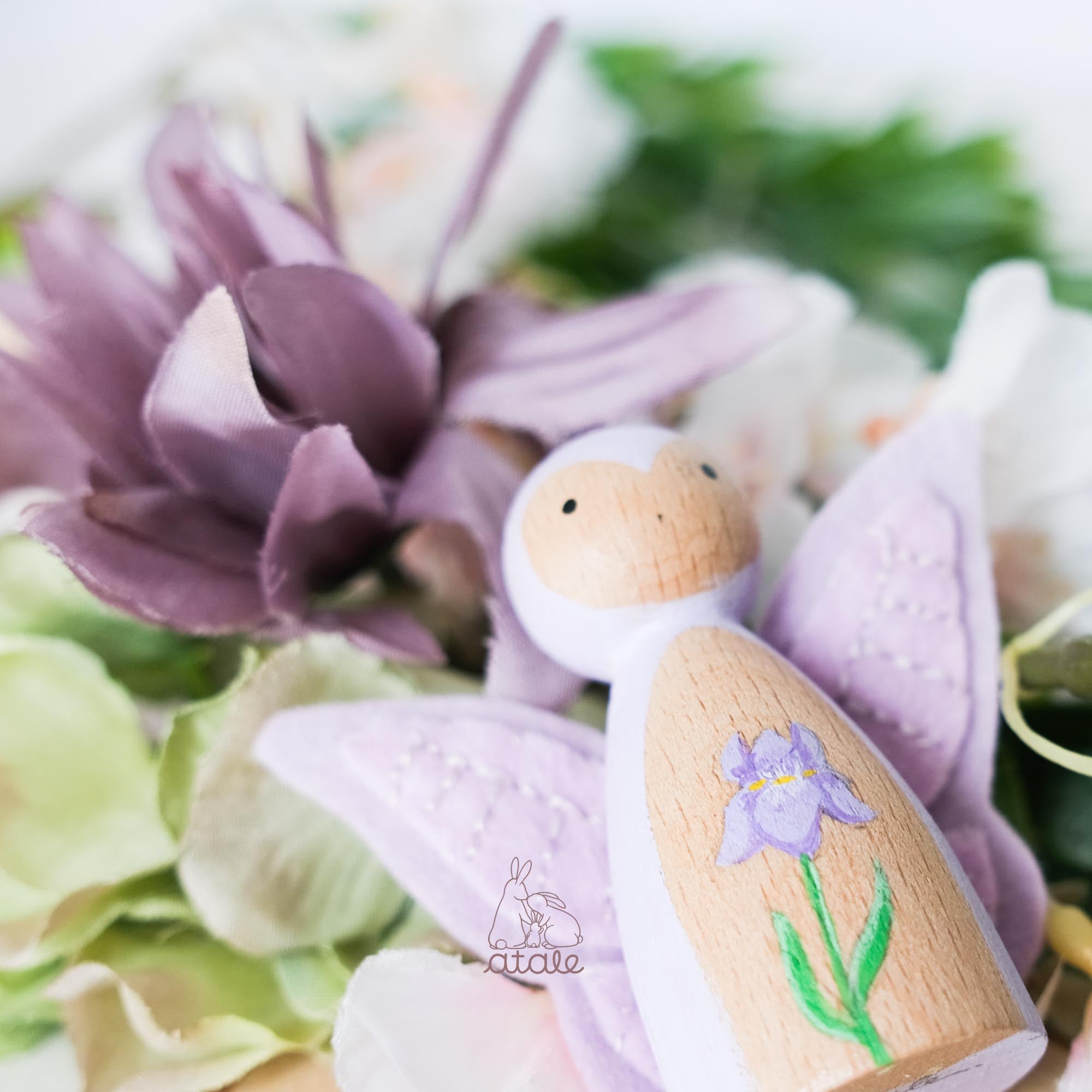 IRIS Peg Doll | February Birth Flower