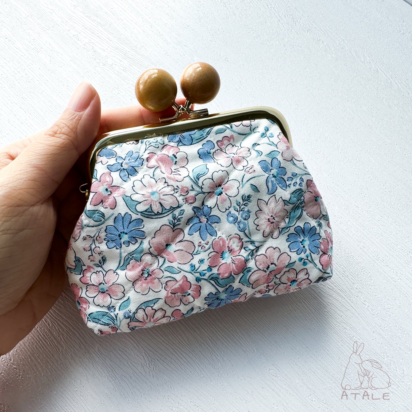 Quilted Kiss Clasp Pouch | JOY | Liberty Fabrics