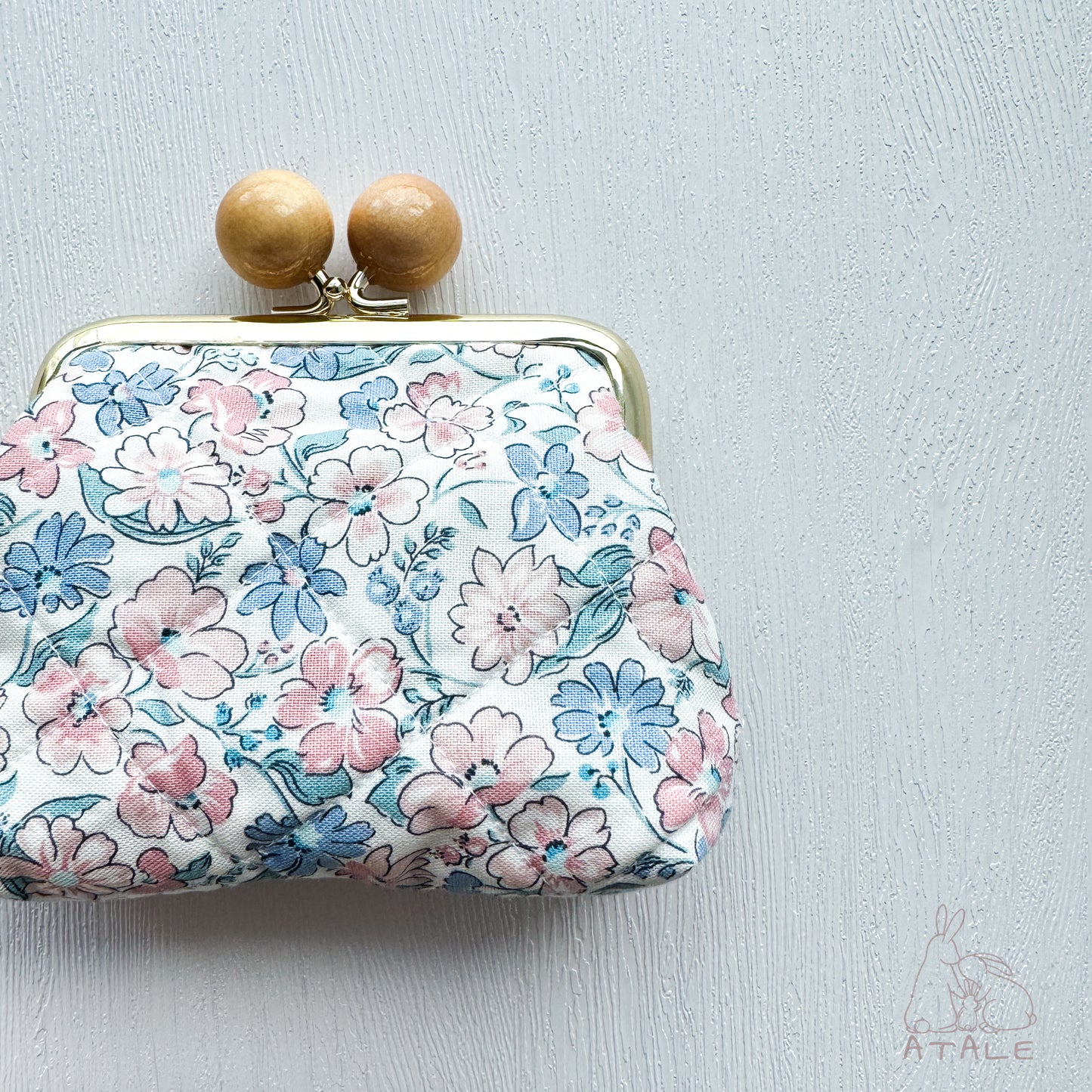 Quilted Kiss Clasp Pouch | JOY | Liberty Fabrics