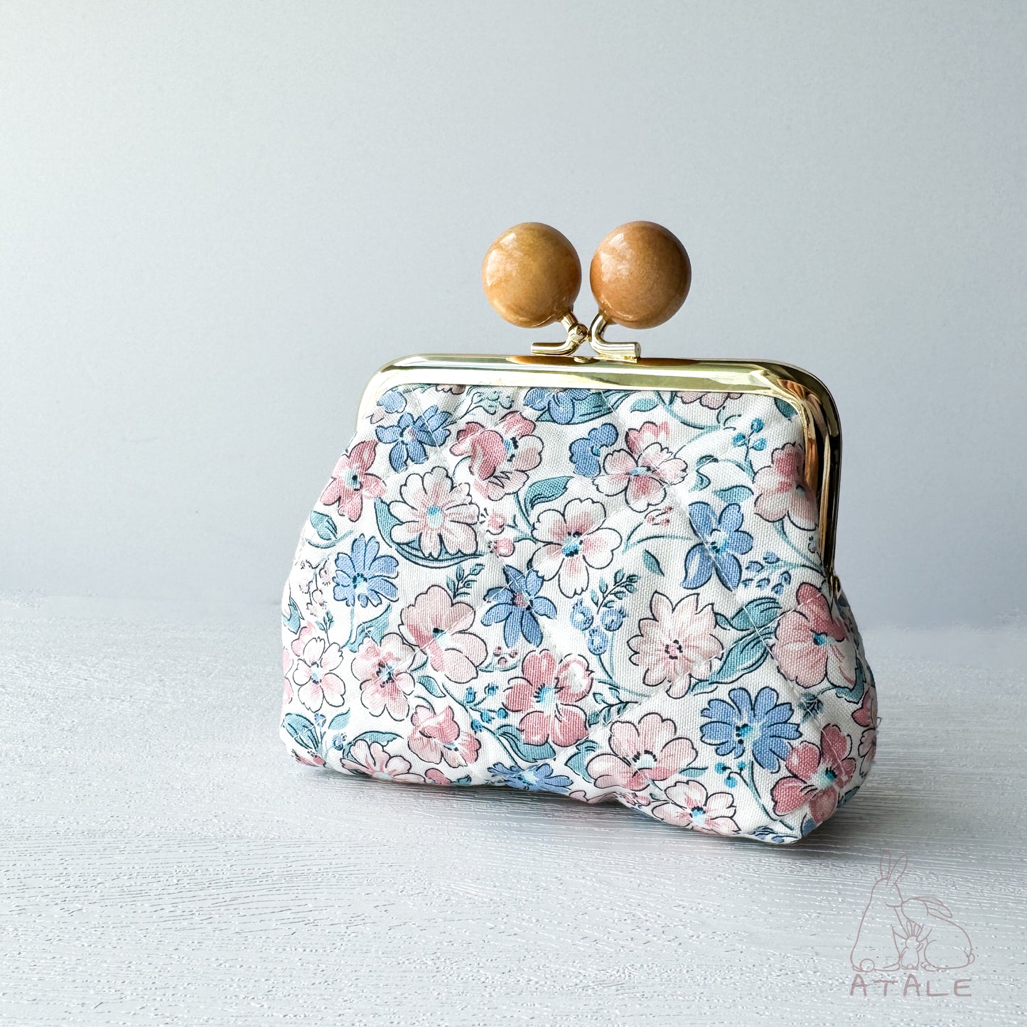 Quilted Kiss Clasp Pouch | JOY | Liberty Fabrics