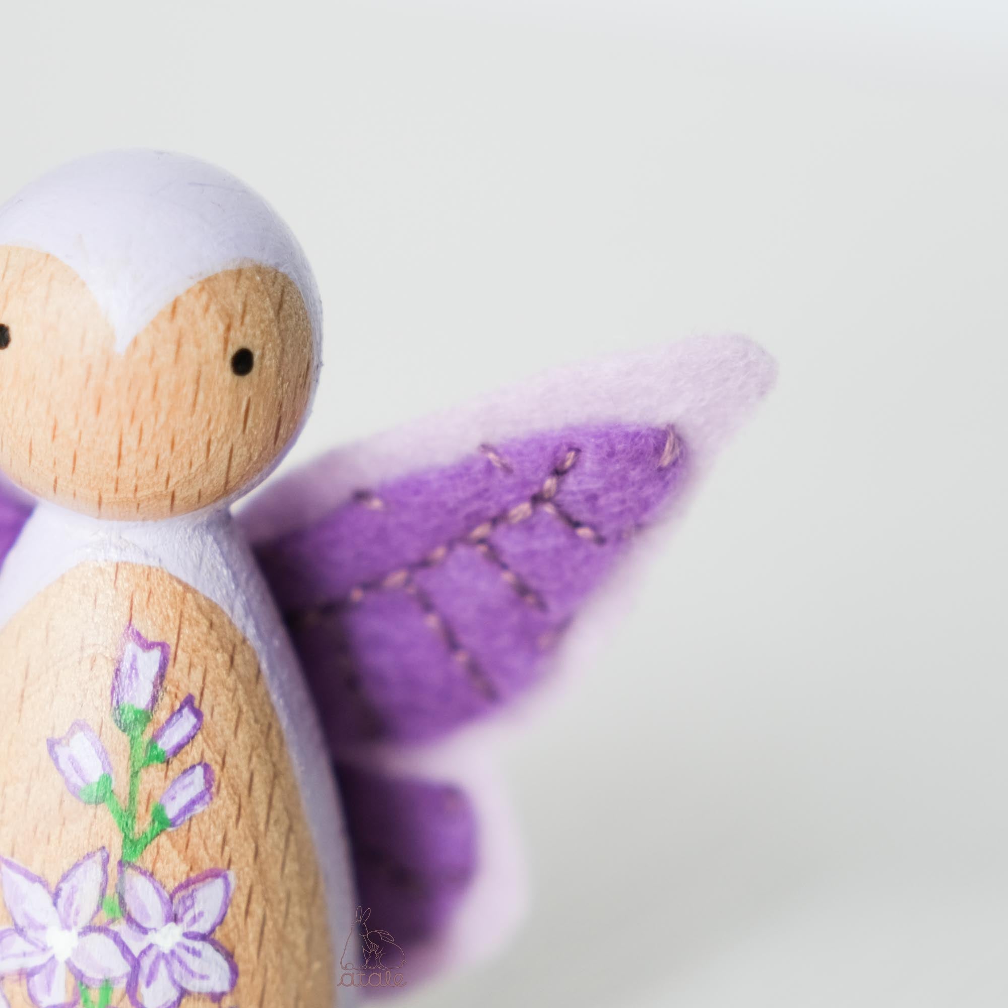 LARKSPUR Peg Doll | July Birth Flower