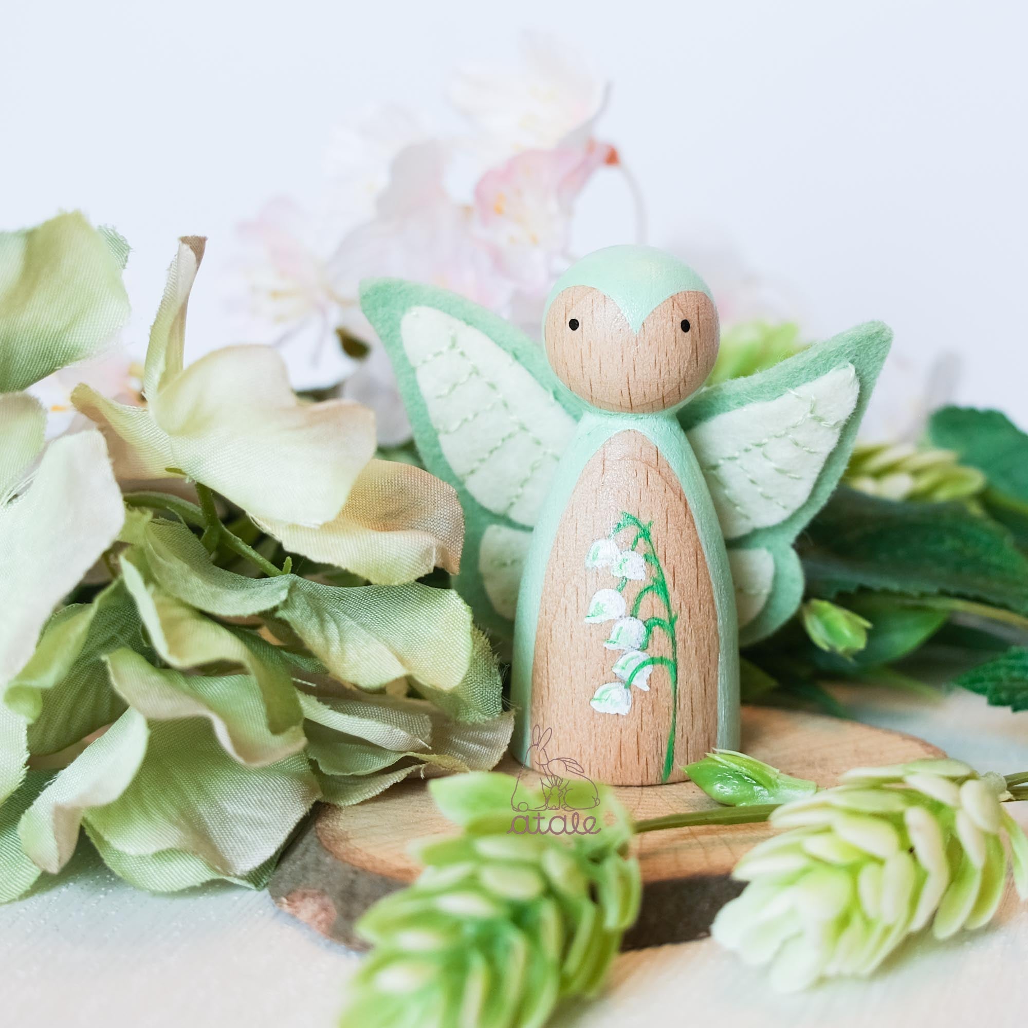 LILY OF THE VALLEY Peg Doll | May Birth Flower