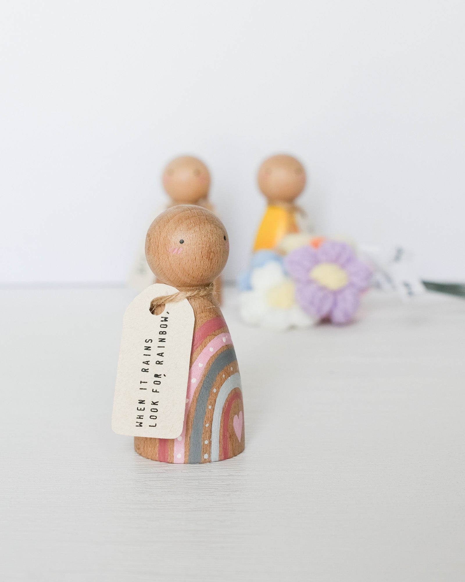 MESSENGER Peg Doll | Rainbow