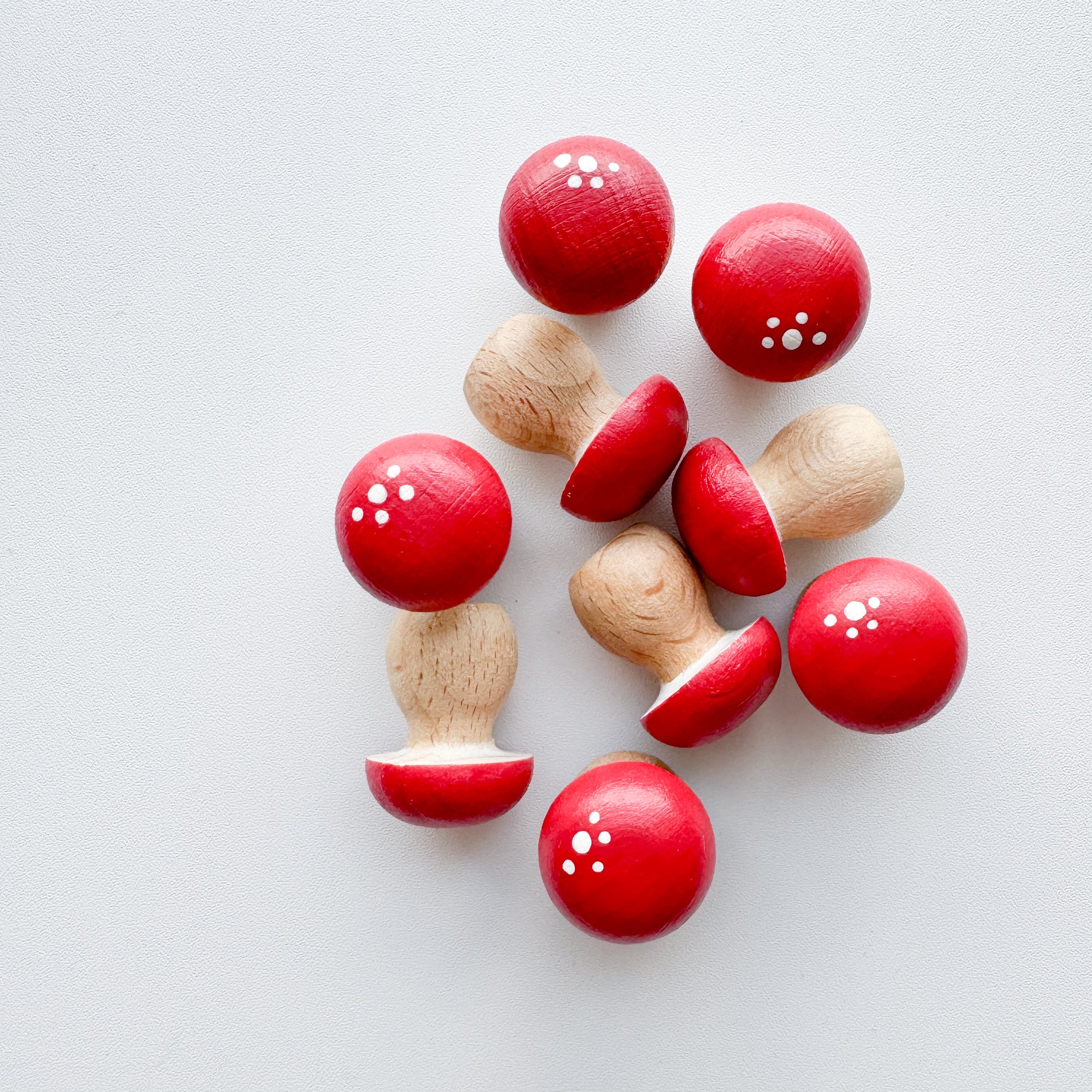 Hand-painted Mini Mushrooms