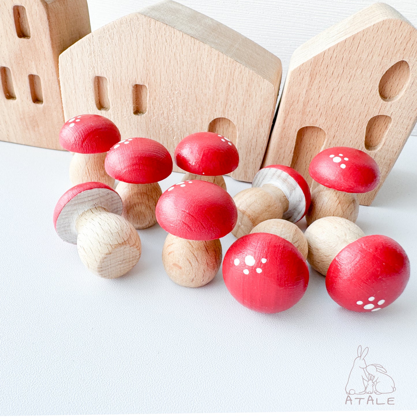 Wooden Mushrooms