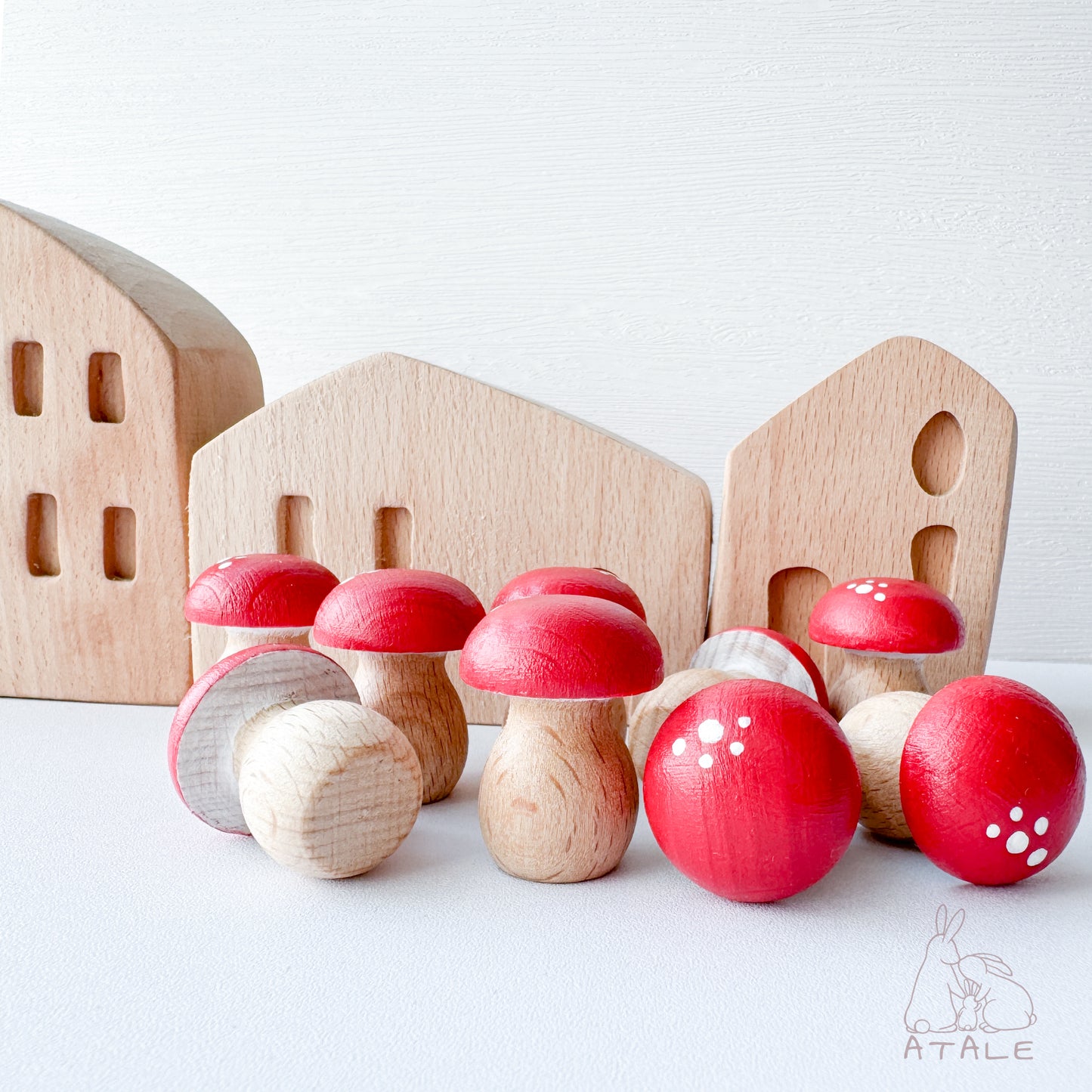 Wooden Mushrooms