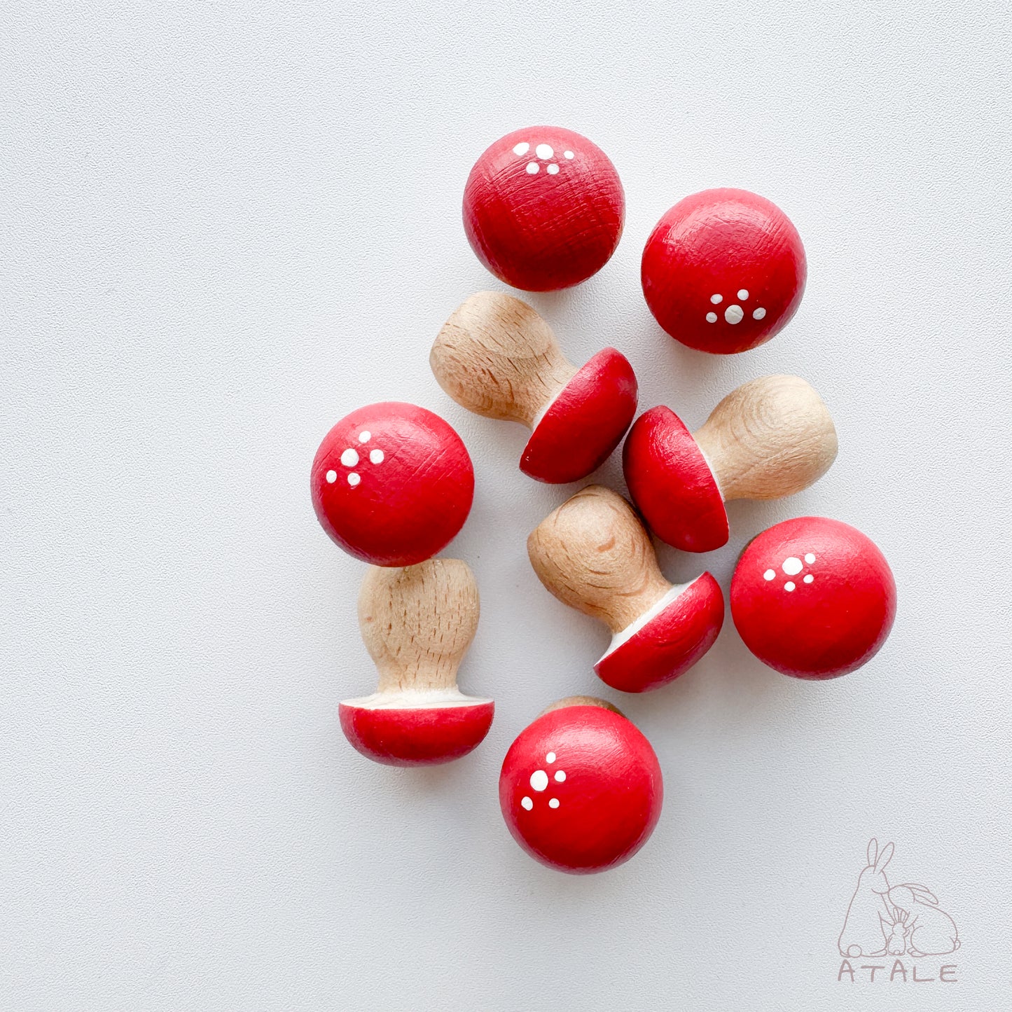 Wooden Mushrooms