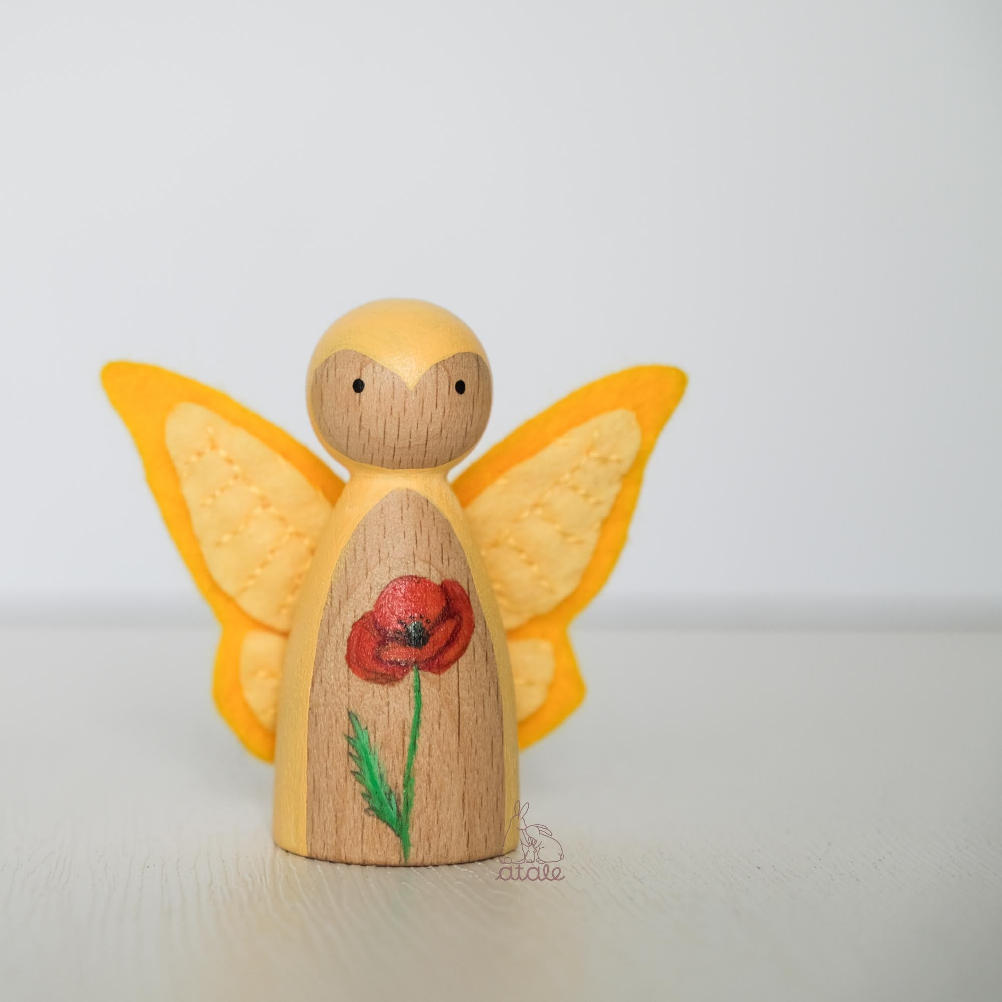 POPPY Peg Doll | August Birth Flower
