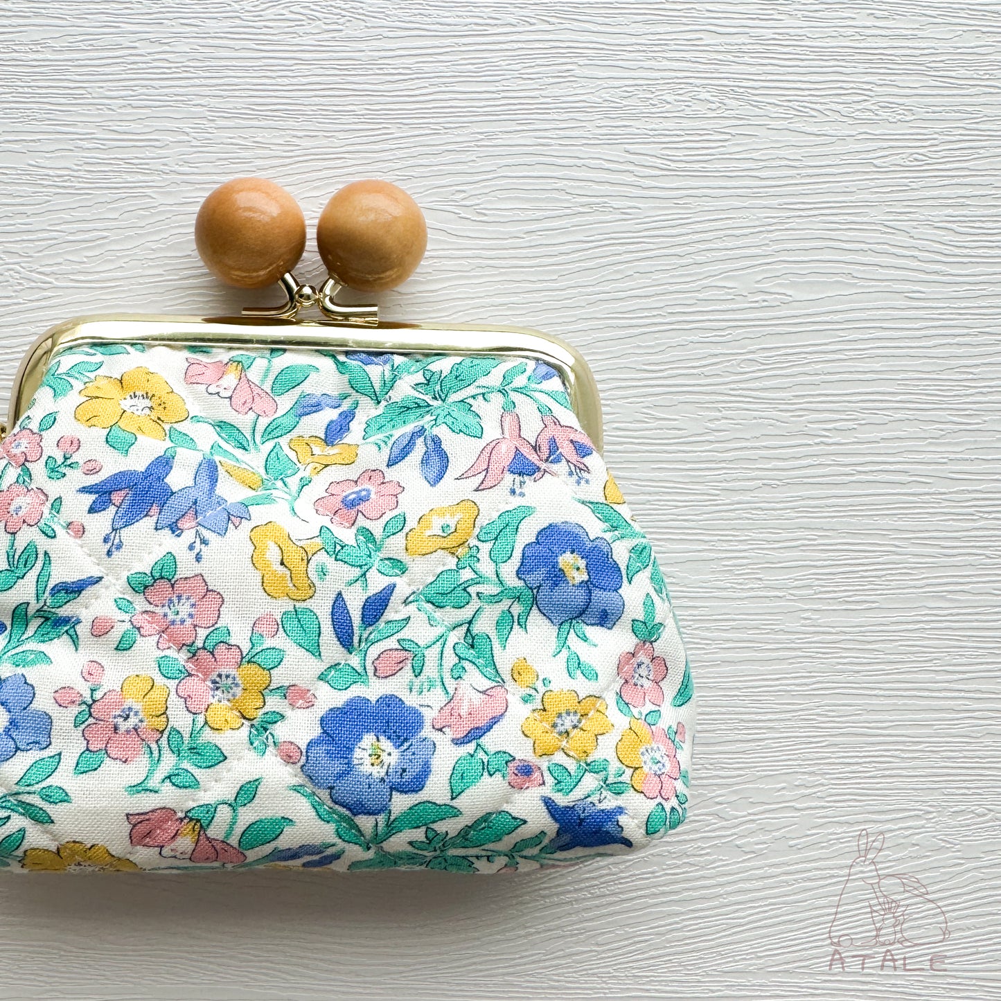 Quilted Kiss Clasp Pouch | SUNRISE | Liberty Fabrics