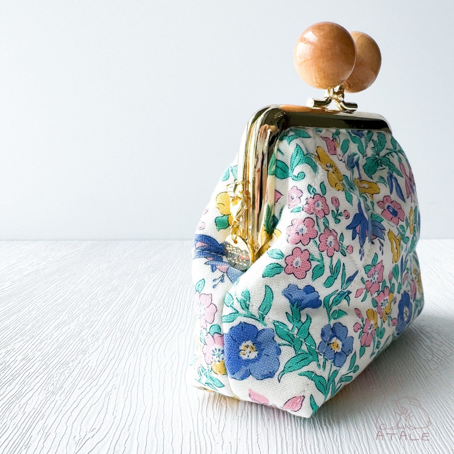 Quilted Kiss Clasp Pouch | SUNRISE | Liberty Fabrics