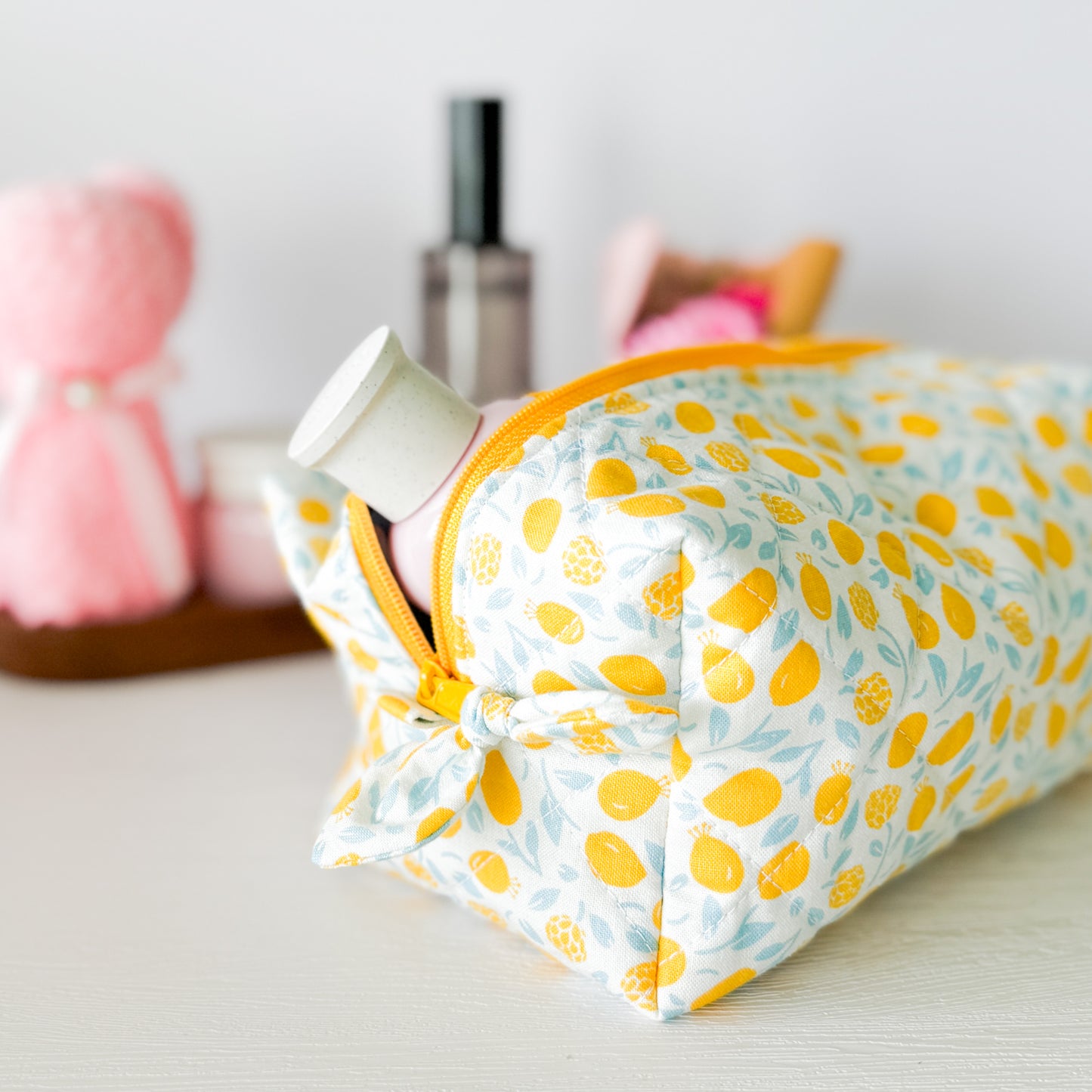 Quilted Makeup Pouch | TANGY |