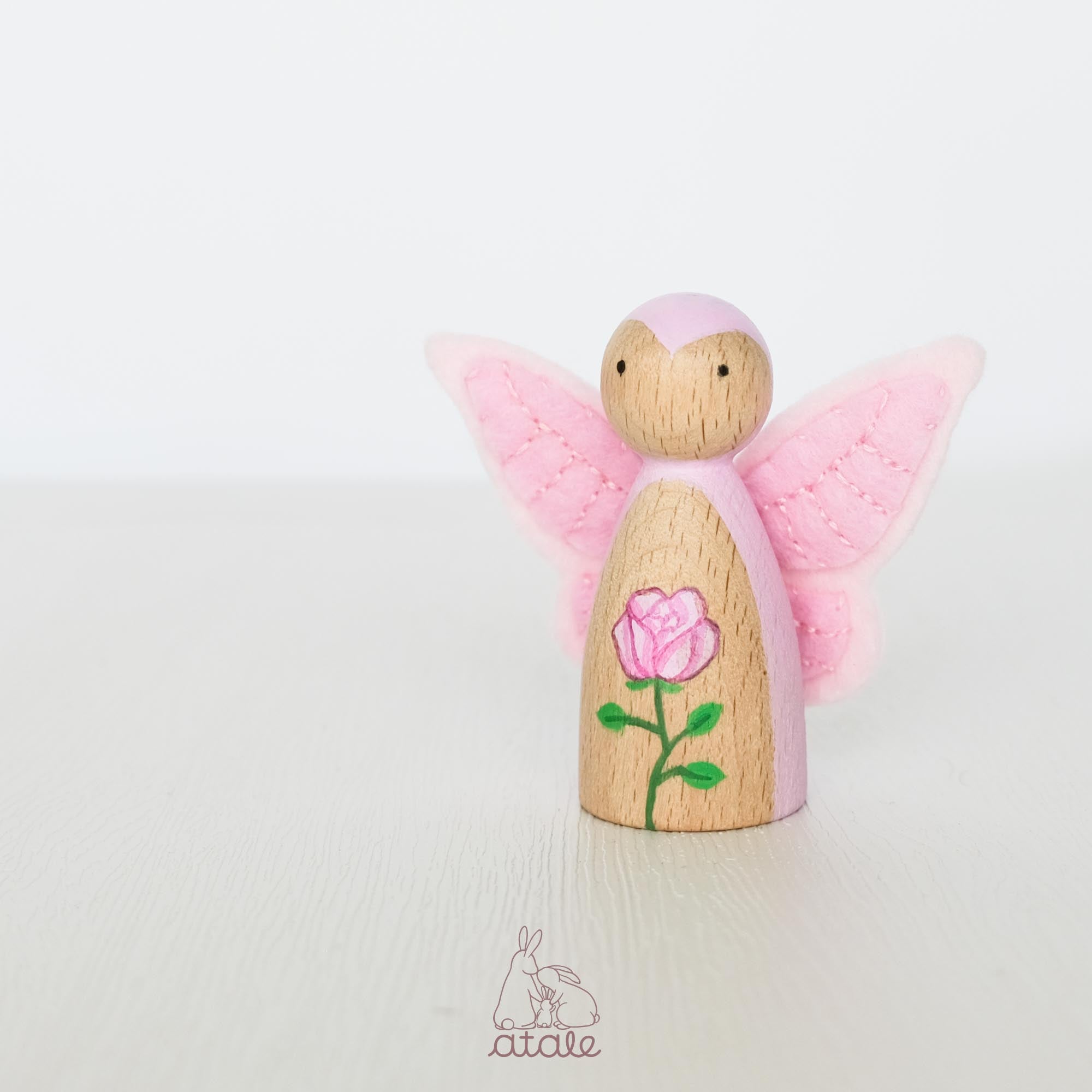 ROSE Peg Doll | June Birth Flower