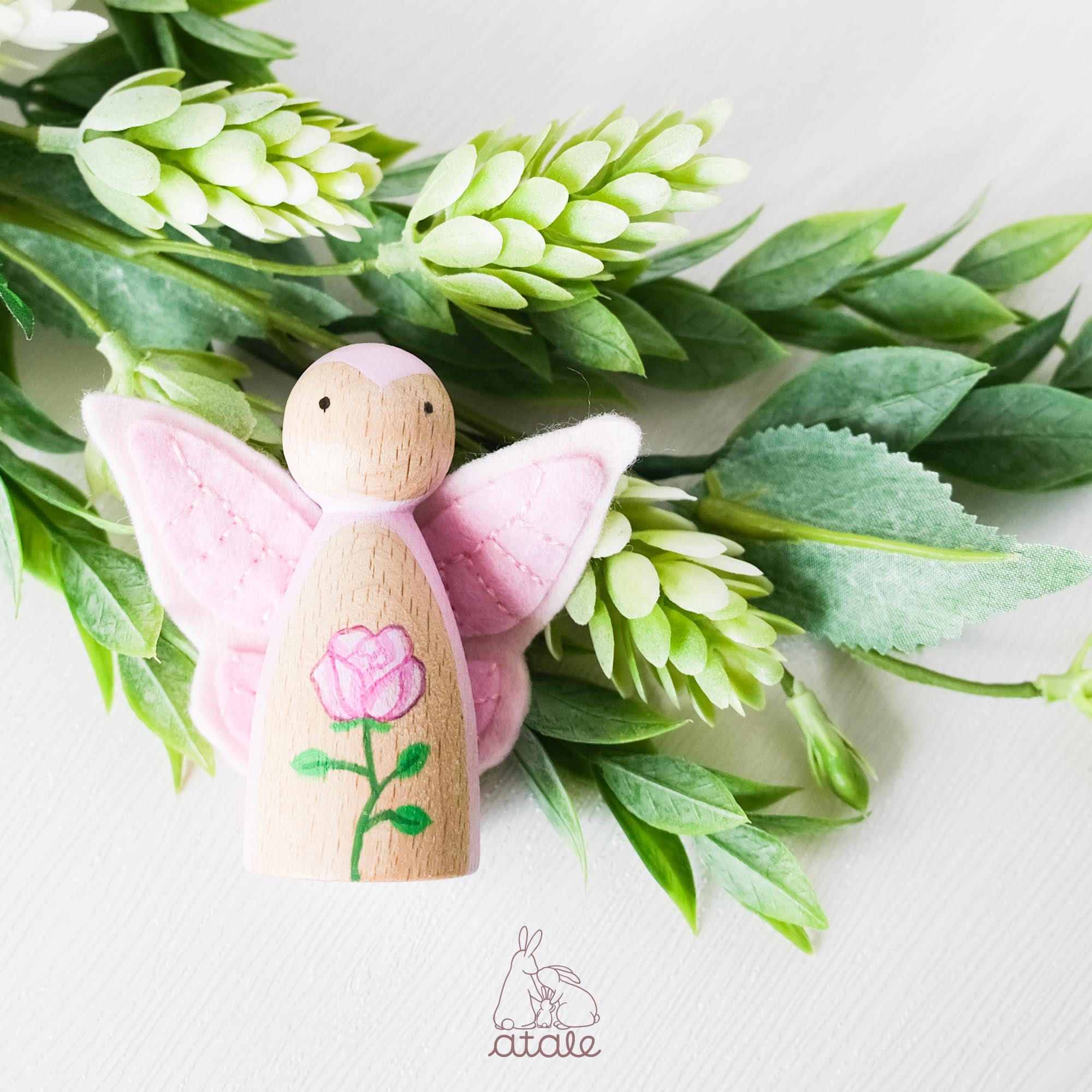 ROSE Peg Doll | June Birth Flower