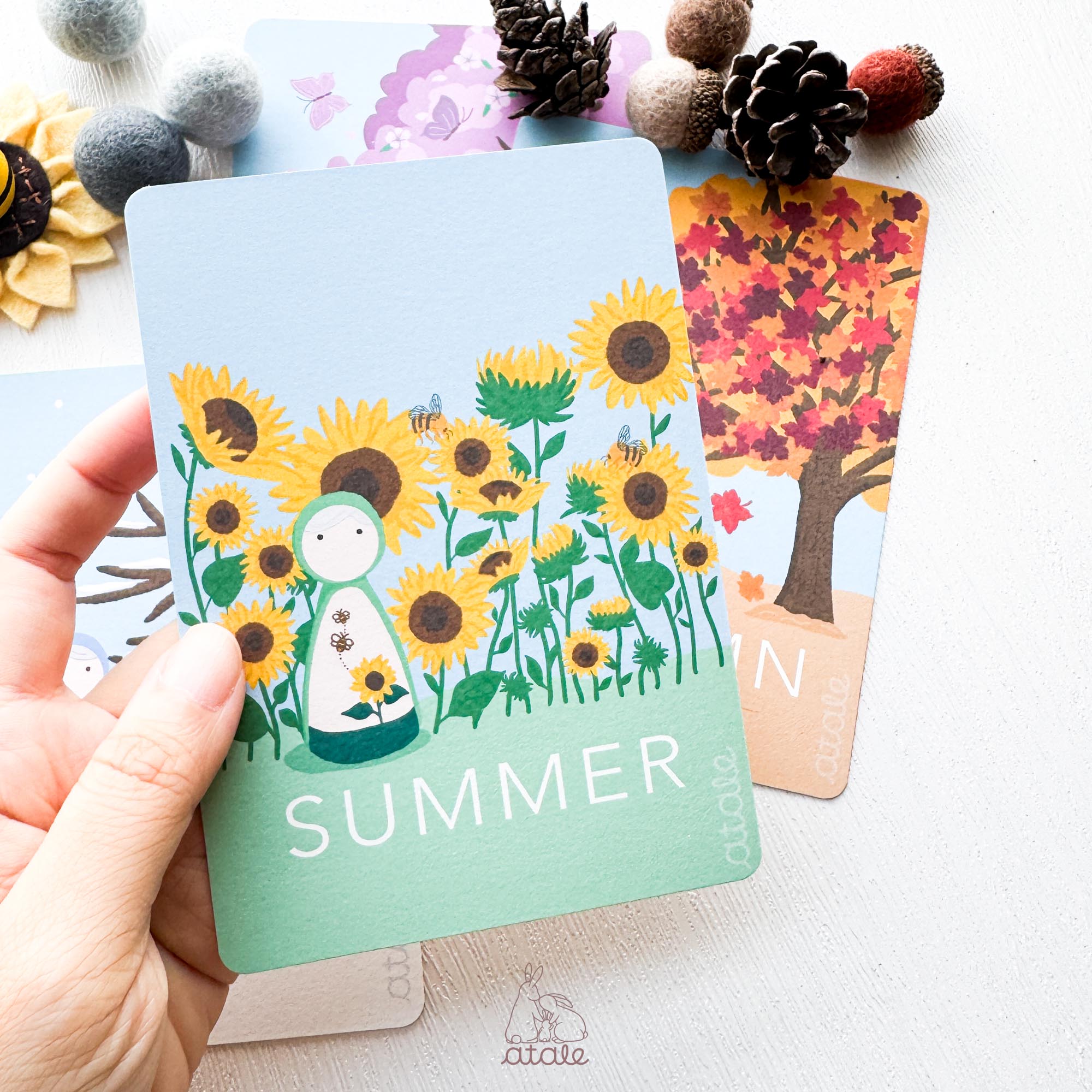 Originally designed Seasons Art Cards