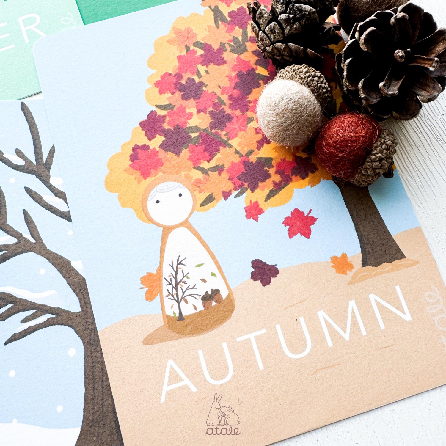 Originally designed Seasons Art Cards - Autumn