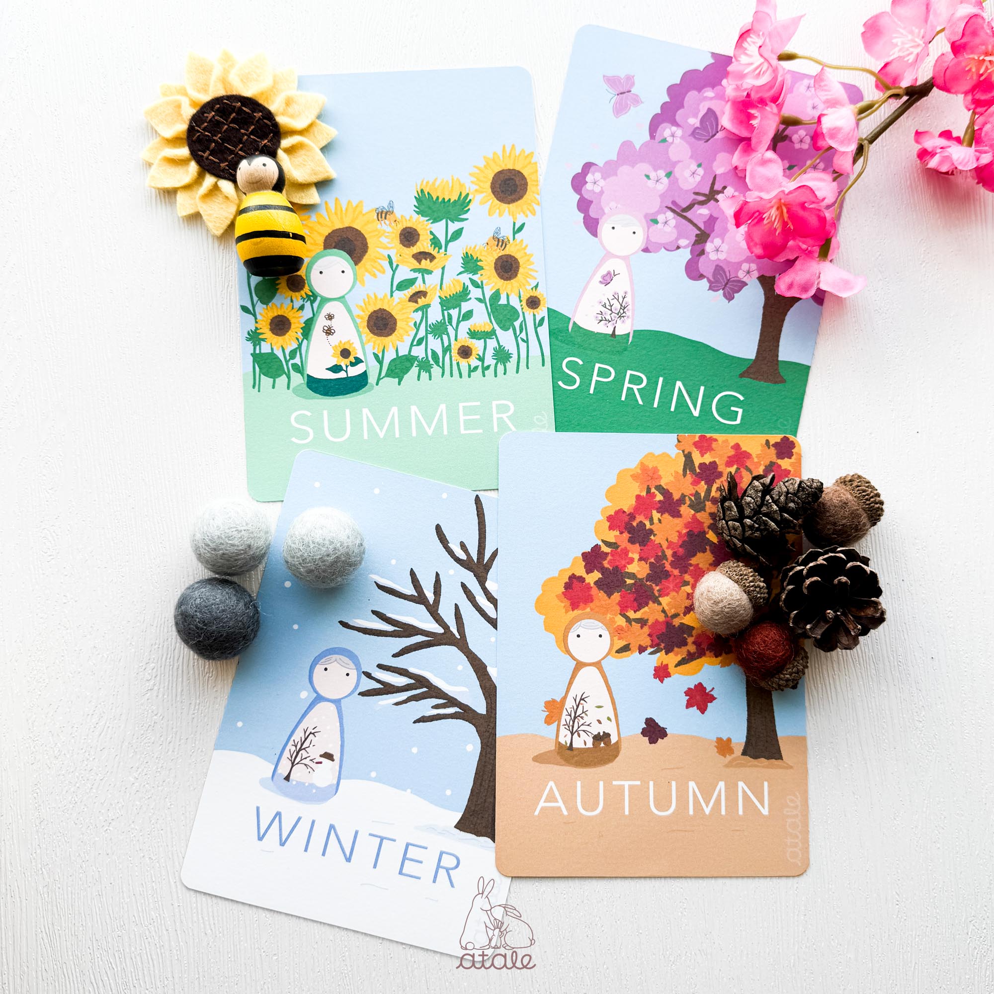 Originally designed Seasons Art Cards