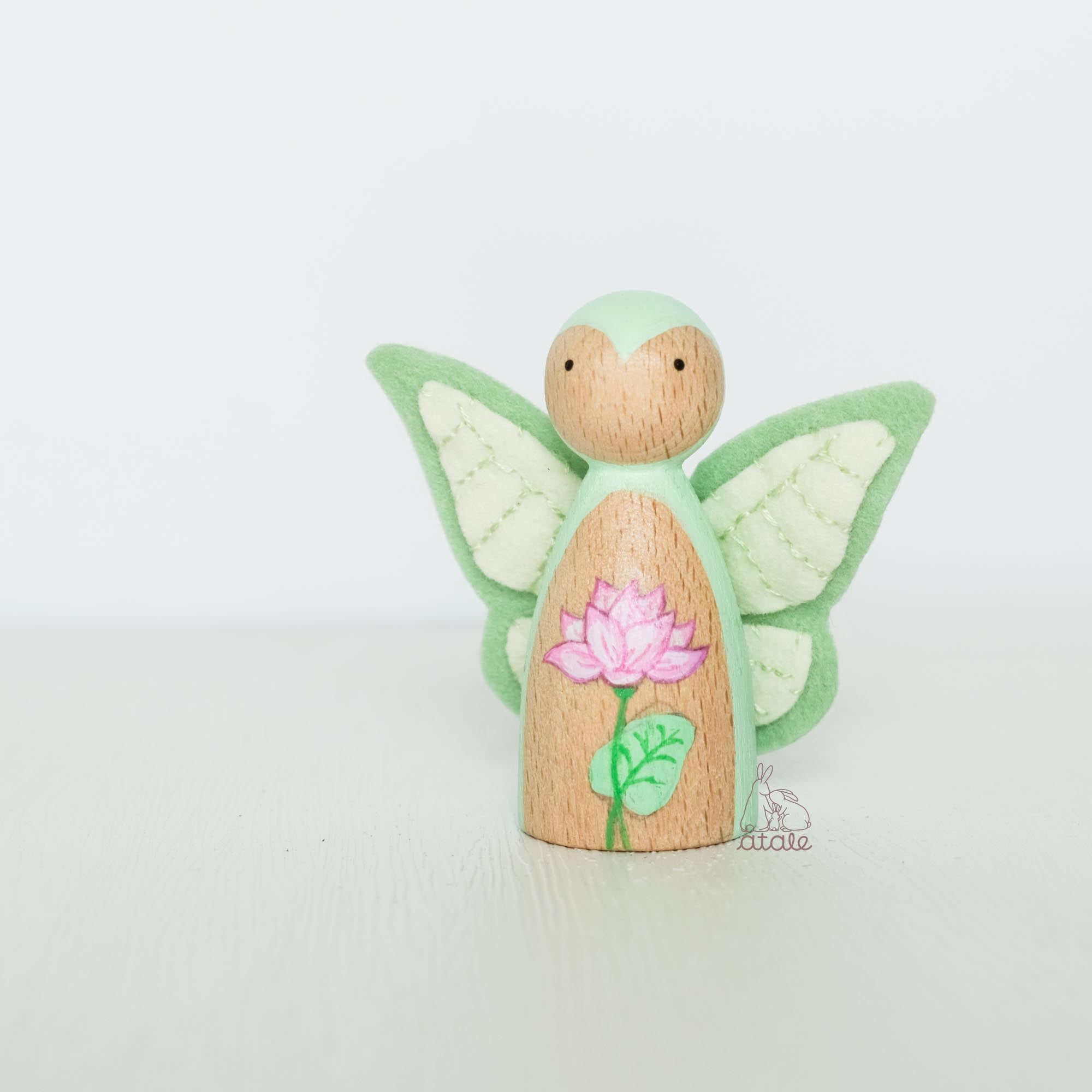 WATER LILY Peg Doll | July Birth Flower