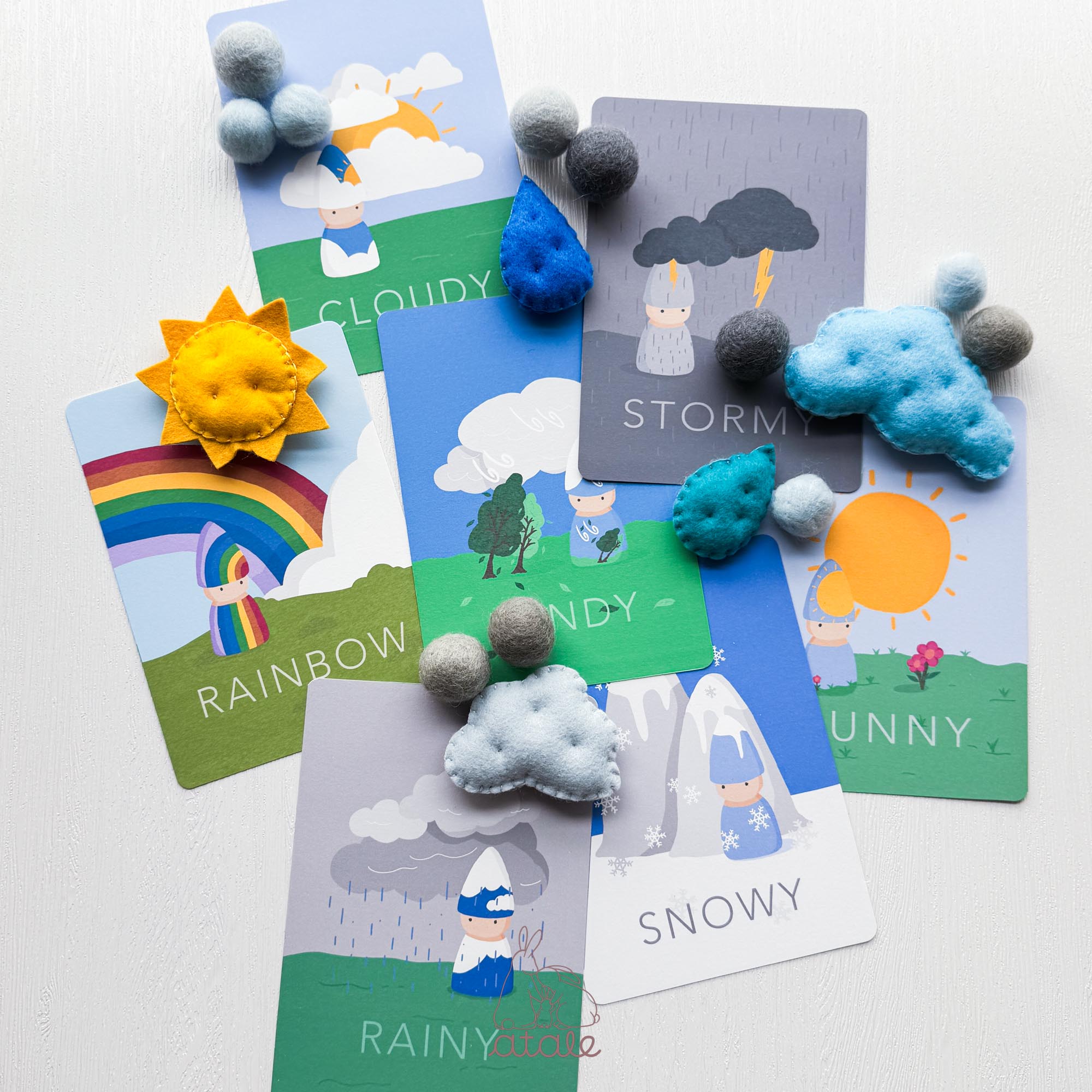 Weather Art Cards Set