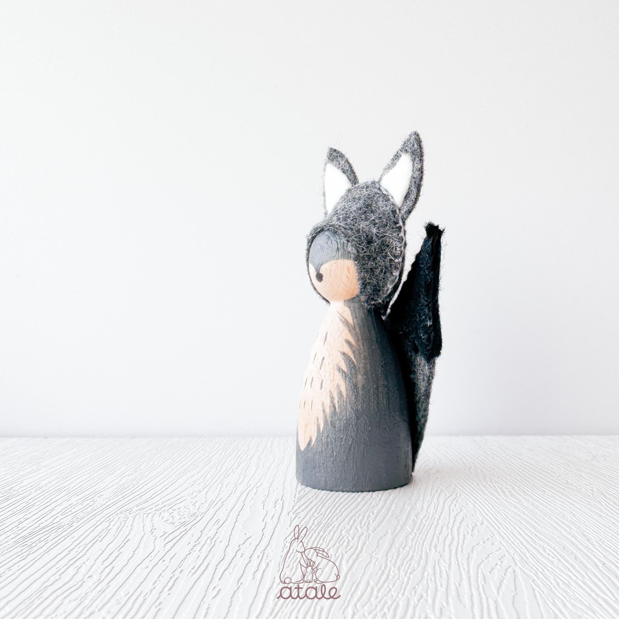 WOLF Peg Doll